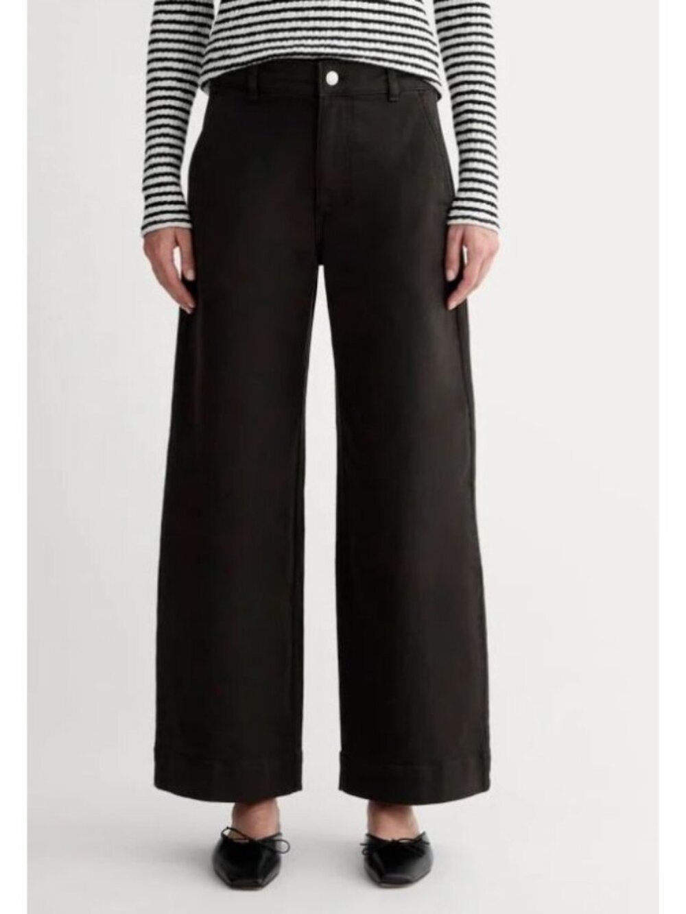 Everlane The Utility Wide-Leg Pant Women's Size 00 in Black New With Tags!